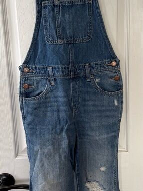 Girls size 8 bottoms lot: overalls, jeans, capris and dressy pants